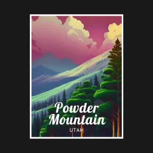 Powder Mountain Utah United States ski T-Shirt