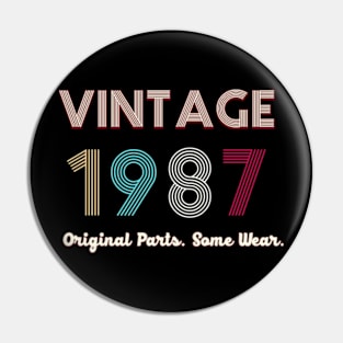 Vintage 1987 Original Parts. Some Ware Pin