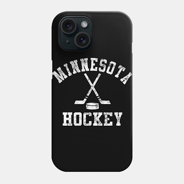 Vintage Minnesota Hockey Phone Case by tropicalteesshop