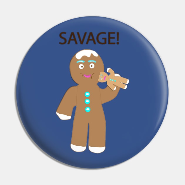 Savage Gingerbread Man Pin by Tropic1979