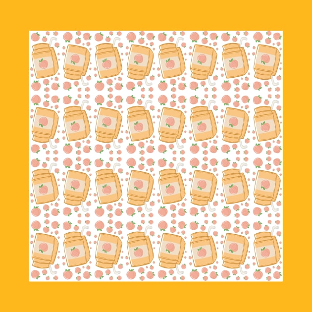 peach juice box pattern by TASCHE