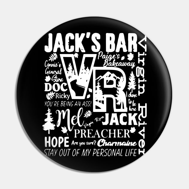 Virgin River Jack's Bar Vintage Pin by ArchmalDesign