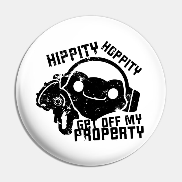 Overwatch Lucio Frog Hippity Hoppity Get Off My Property T-Shirt Pin by WFDJ