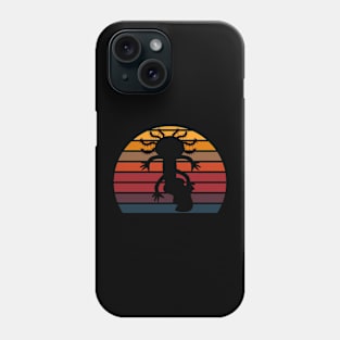 Axolotl Sunset Grid Phone Case