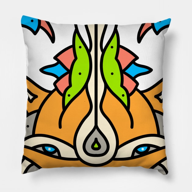 Fox in plants Pillow by Dutyfresh