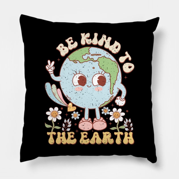 Be Kind to the Earth Pillow by MZeeDesigns