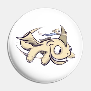 Dragon Shark Pin