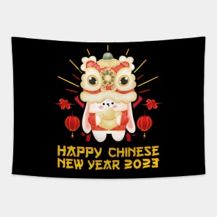 Good Luck Zodiac Happy Chinese New Year of the Rabbit 2023 Tapestry