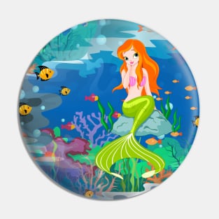 redhead mermaid Pin