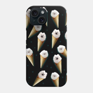 ice cream pomeranian Phone Case