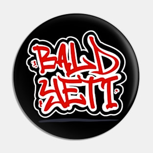 Bald Yeti Logo - Back Print Pin