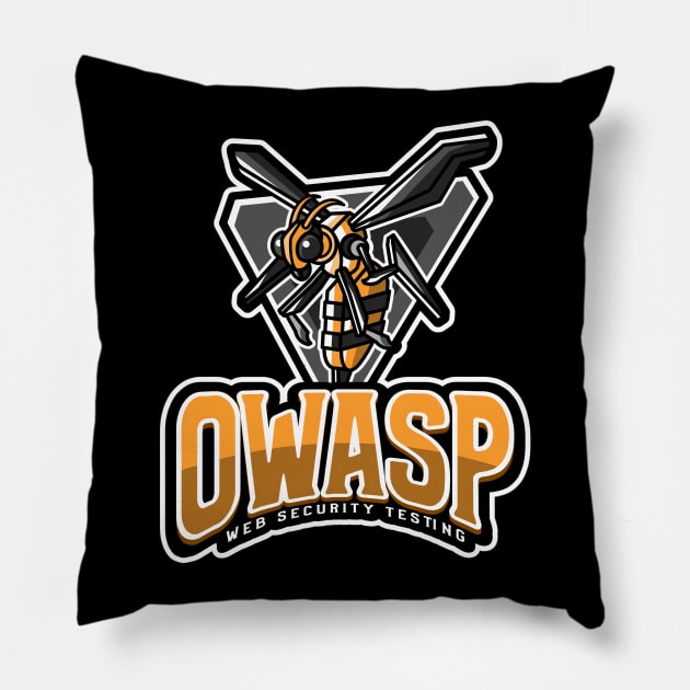 Cyber Security - Hacker - OWASP - Web Security Testing Pillow by Cyber Club Tees