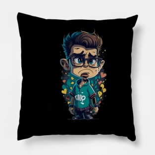 I Think You Should Leave Caricature Art Pillow