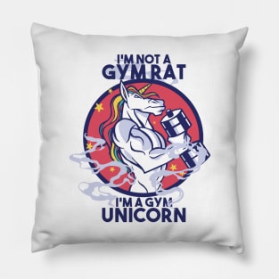 Gym Unicorn weightlifter Pillow