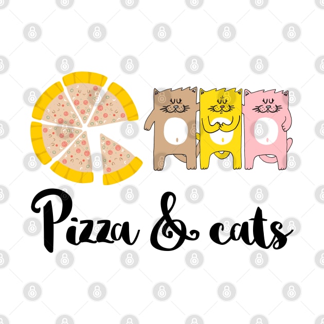 Pizza & Cats by adrianserghie