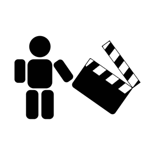 Pictogram holding a movie clapperboard T-Shirt