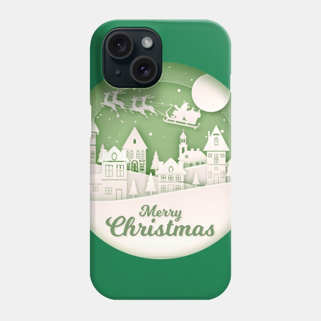 Classic Christmas Scene Phone Case by AlondraHanley