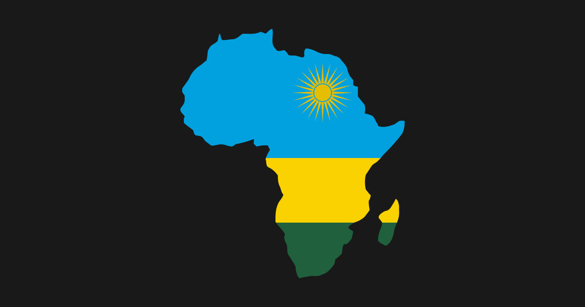 Rwanda Flag Map Stock Photo Alamy