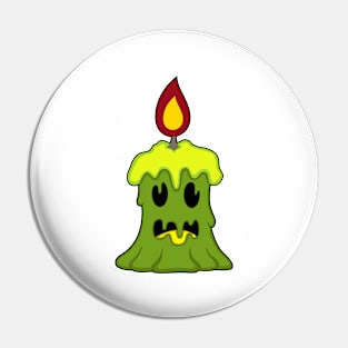 Candle Halloween Pin