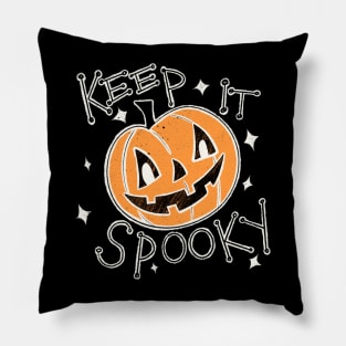 Keep it Spooky! Orange Pillow