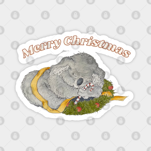 Koala Christmas Magnet by AussieLogic