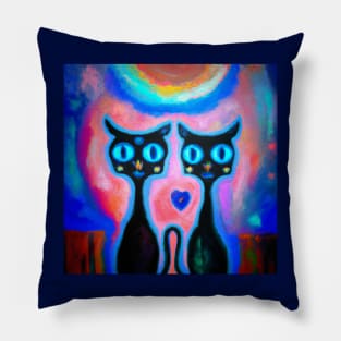 Cats In Love Pillow