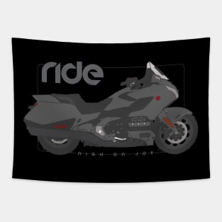 Ride gold wing gray Tapestry