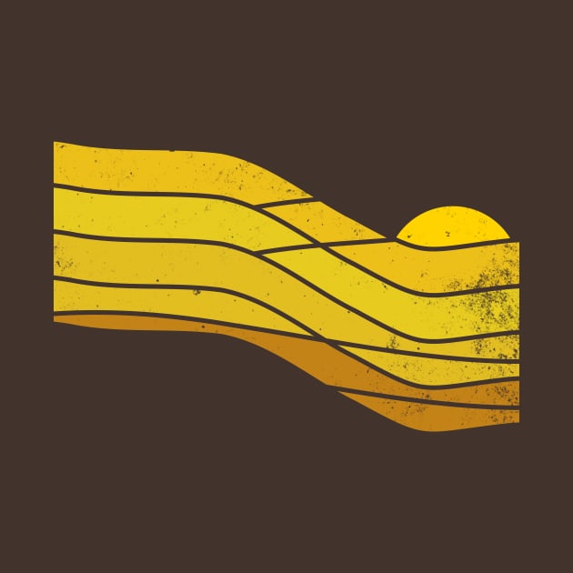 70s Retro Sunset Stripes by Vanphirst