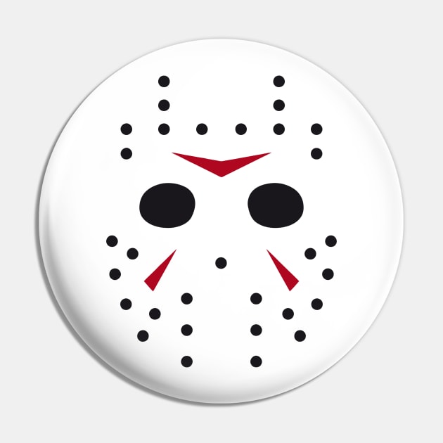 Jason Voorhees Friday the 13th - Hockey Mask Pin by WiccanNerd