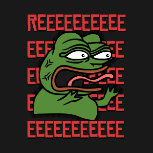 Rare Dank Memes Pepe The Frog Reeee T-Shirt