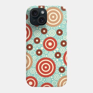 Aztec Warrior Pattern Burst v1 Circle Design Phone Case