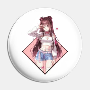 Cute Anime Girl Pin