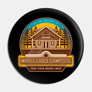 Maple Lodge Campsite Emblem Pin