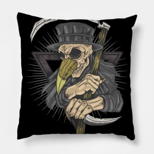 plague doctor Pillow