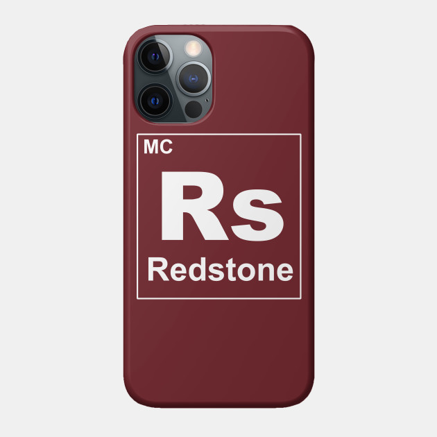 Redstone periodic symbol from Minecraft - Minecraft - Phone Case