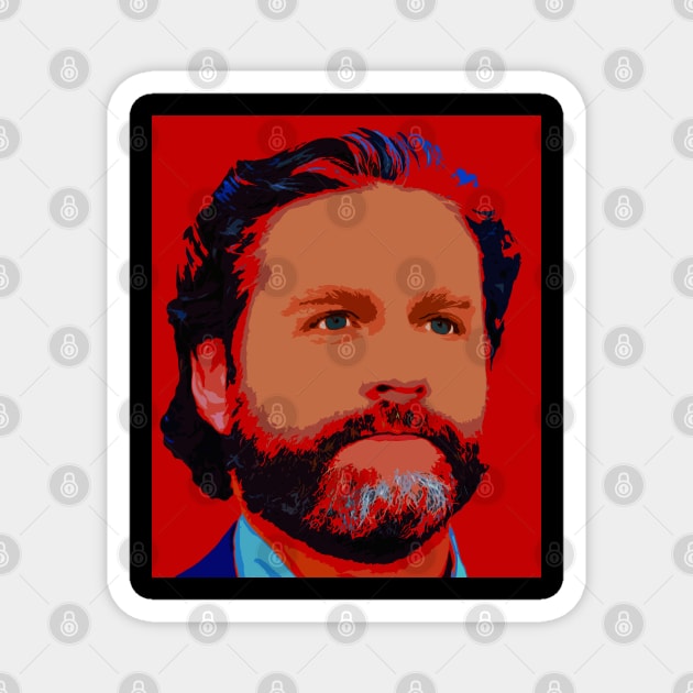 zach galifianakis Magnet by oryan80