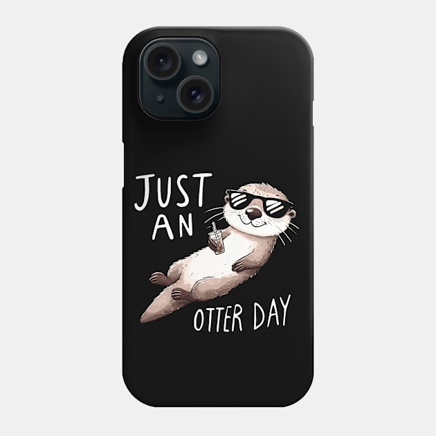 Just an Otter Day Phone Case by DoodleDashDesigns
