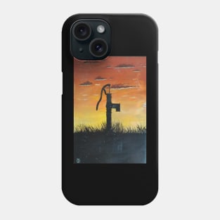 Water Pump at Sunset Phone Case