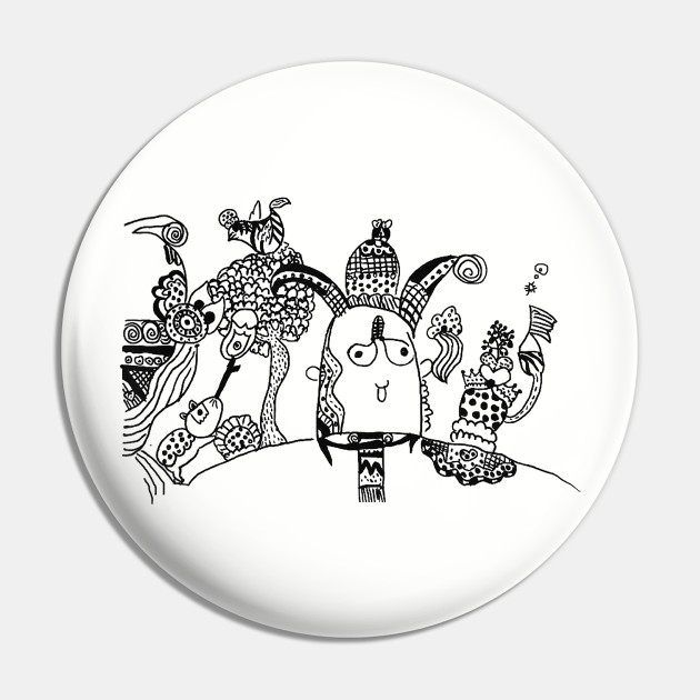 Free Drawing Lines Art Pin Teepublic Au