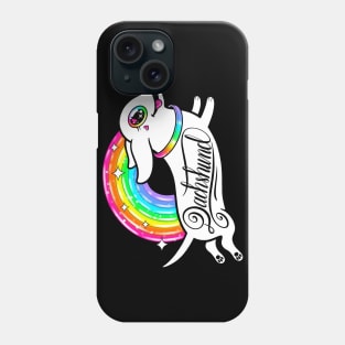 Happy Rainbow Dachshund Phone Case