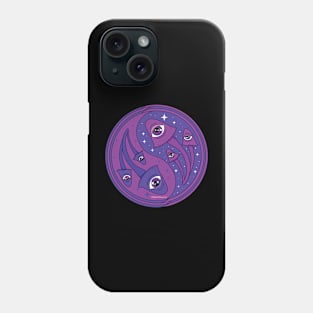 Yin Yang Mushrooms - Purple Phone Case