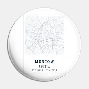 moscow russia map Pin