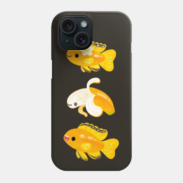 Banana cichlid(Electric yellow cichlid) Phone Case by pikaole