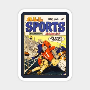 VINTAGE WINNERS TOUCH DOWN  AMERICAN FOOTBALL  PLAYERS Magnet