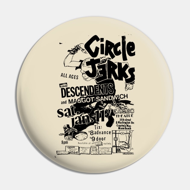 Circle Jerks Pin by MindsparkCreative