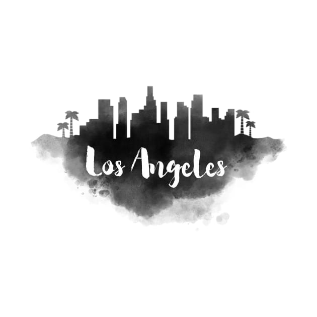 Los Angeles watercolor by kursatunsal