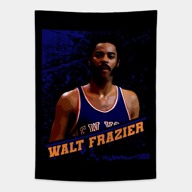 Walt Frazier Tapestry by Aloenalone