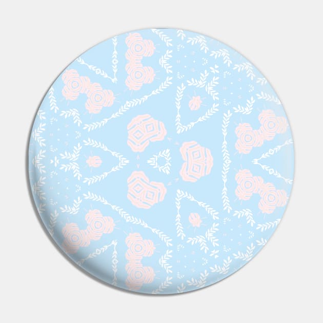 Kaleidoscope of Cute Pastel Coloured Leafs Pin by Peaceful Space AS