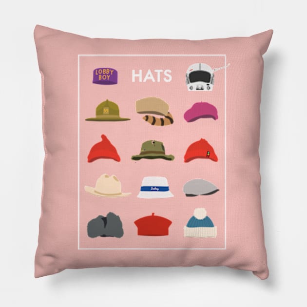 Hats Pillow by Plan8