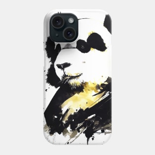 Panda Bear Wild Nature Free Spirit Art Brush Painting Phone Case